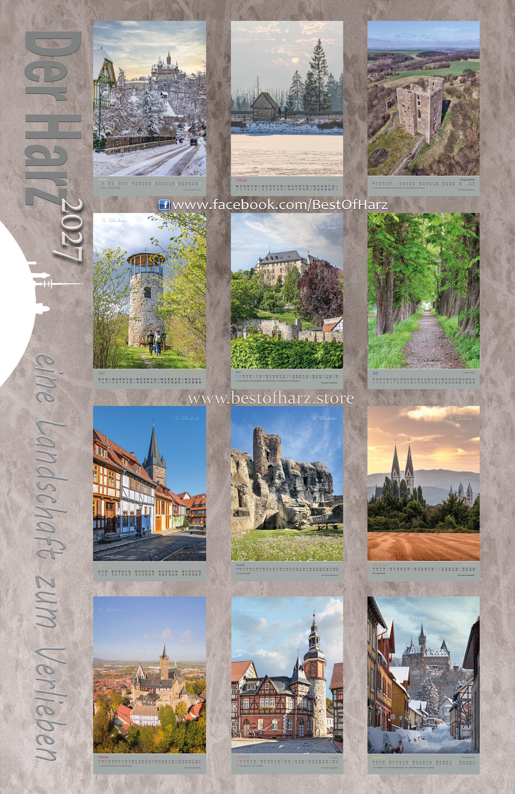 Best Of Harz Wandkalender 2027